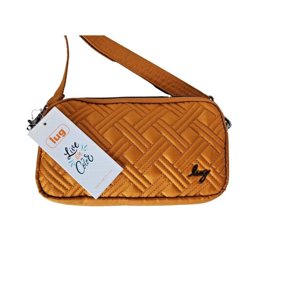 LUG Amber Yellow Coupe XL Convertible Crossbody Hip Belt Bag Shoulder RFID - Picture 1 of 16